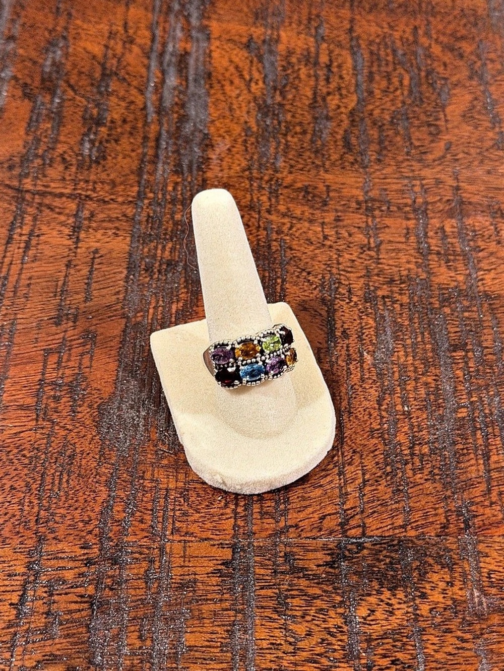 Effy Sterling Silver Multicolor Gemstone Ring
